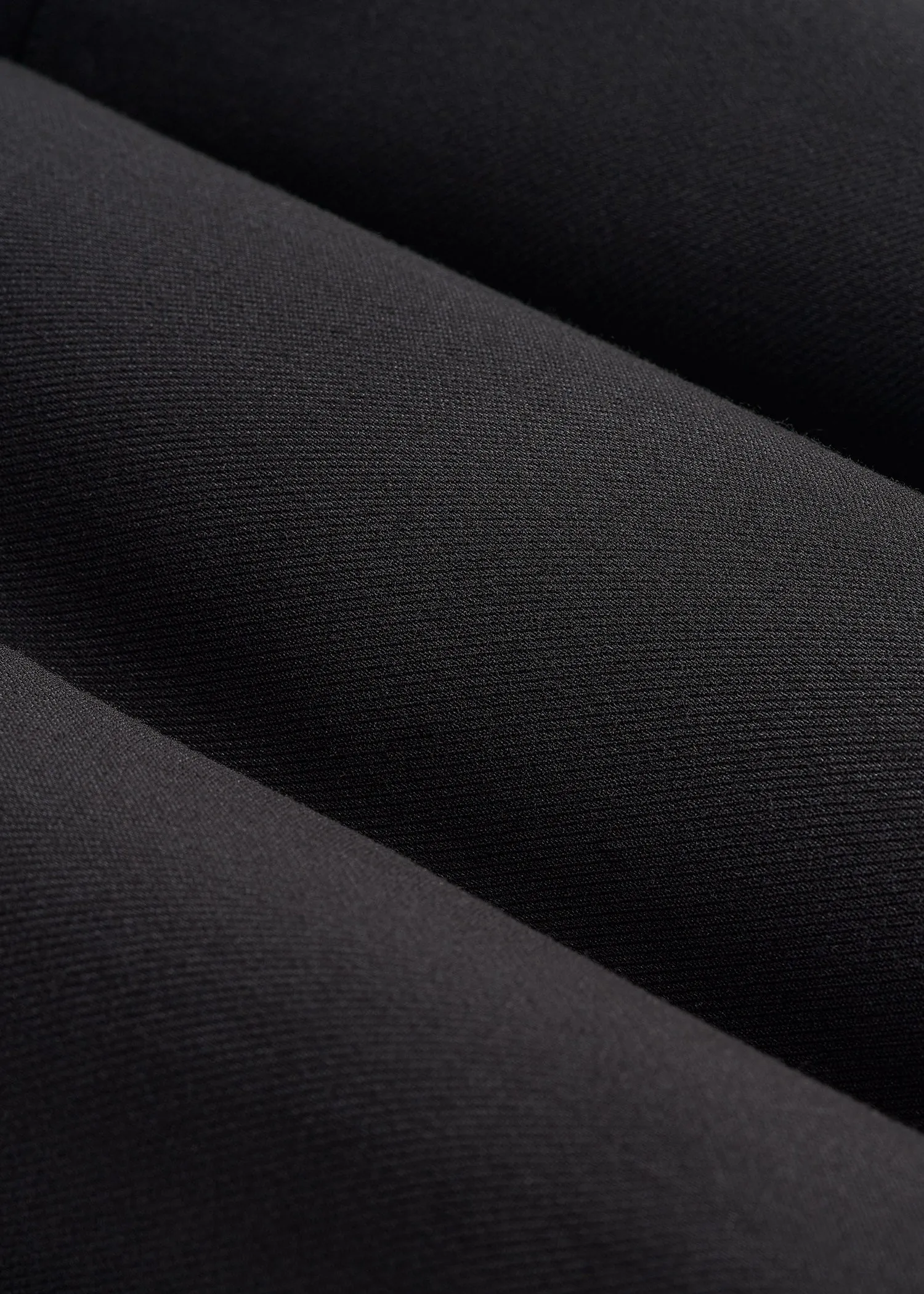 Pleated Tailored Shorts for Tall Women in Black