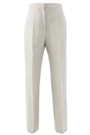Relaxed Linen-blend Tailored Trousers
