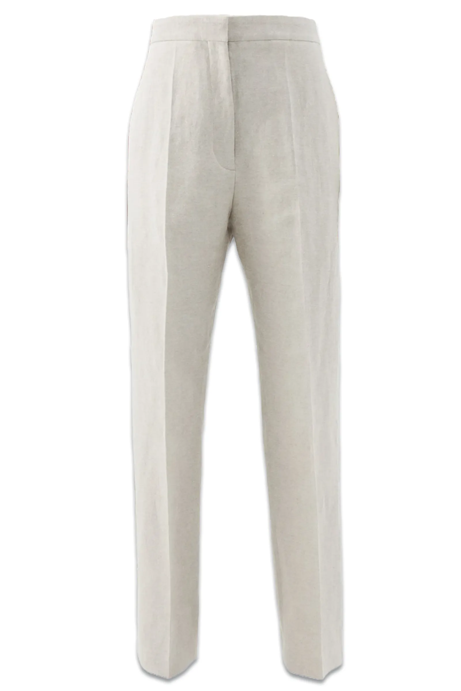 Relaxed Linen-blend Tailored Trousers