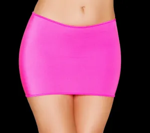 ROMA Lycra Mini Skirt in 5 Attractive Color Choices One Size Fits Most