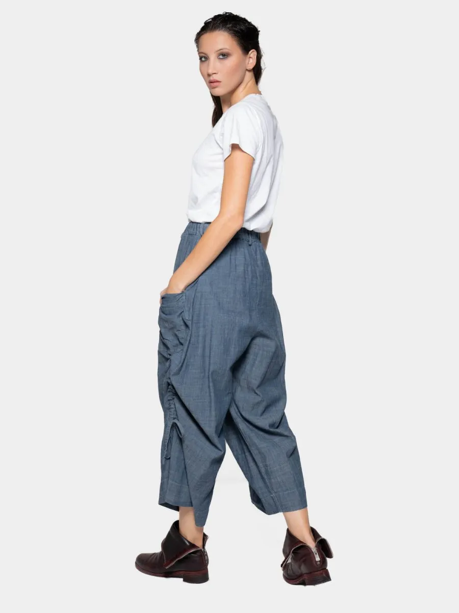 Ruched Leg Cargo Pants