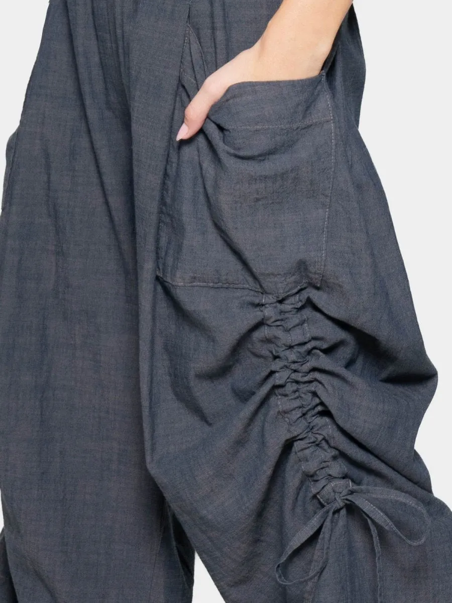 Ruched Leg Cargo Pants