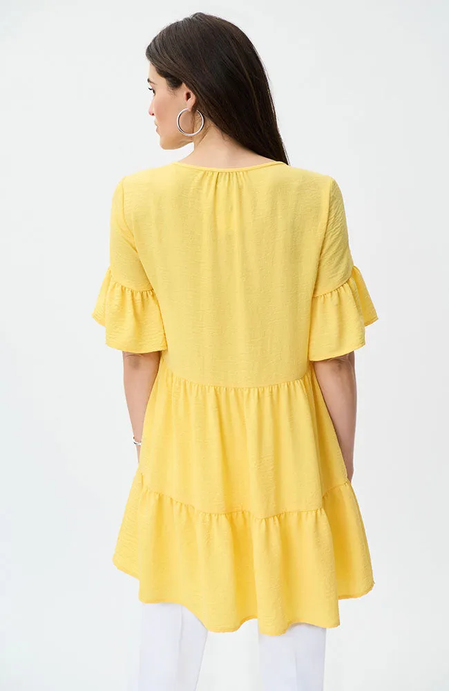 Ruffle Hem Dress in Sunbeam