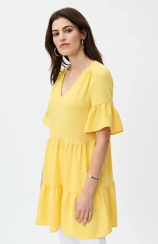 Ruffle Hem Dress in Sunbeam