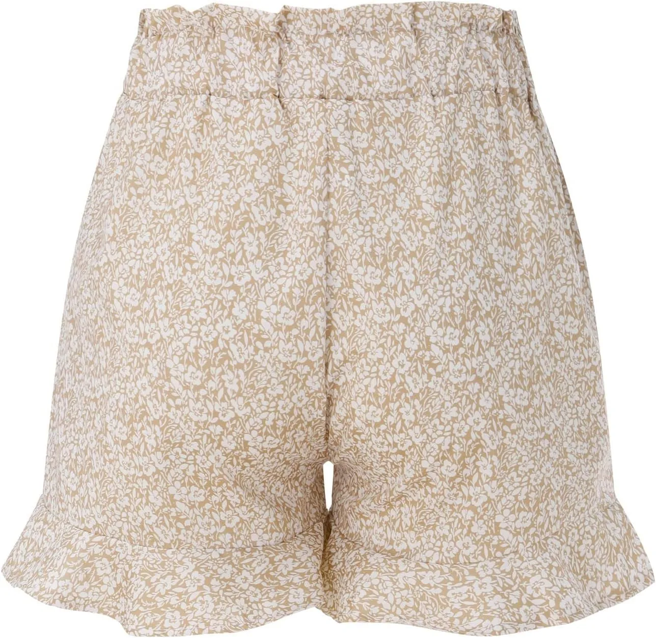 Rvidbe Flowy Shorts for Women Casual Boho Floral Skorts Ruffle Mini Skirts Summer Lightweight Chiffon Butterfly Shorts