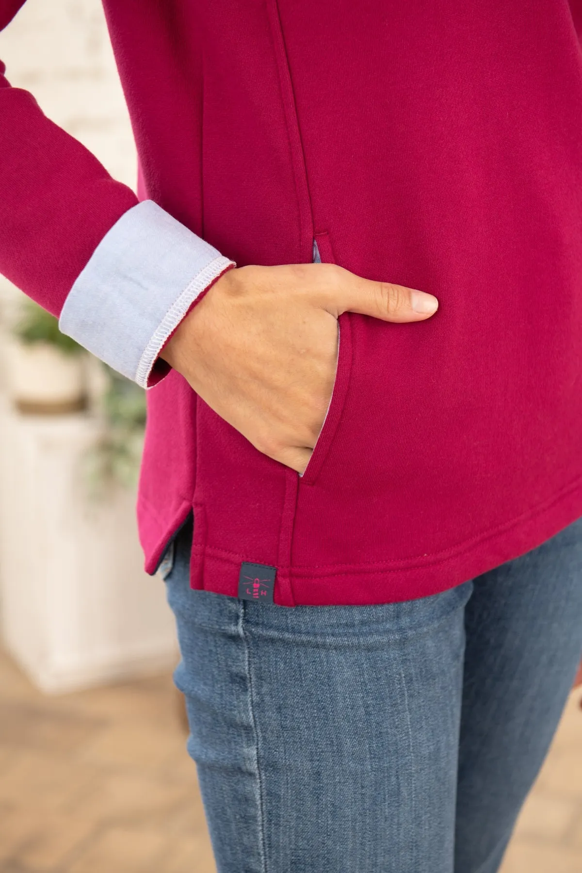 Shore Sweatshirt - Deep Magenta