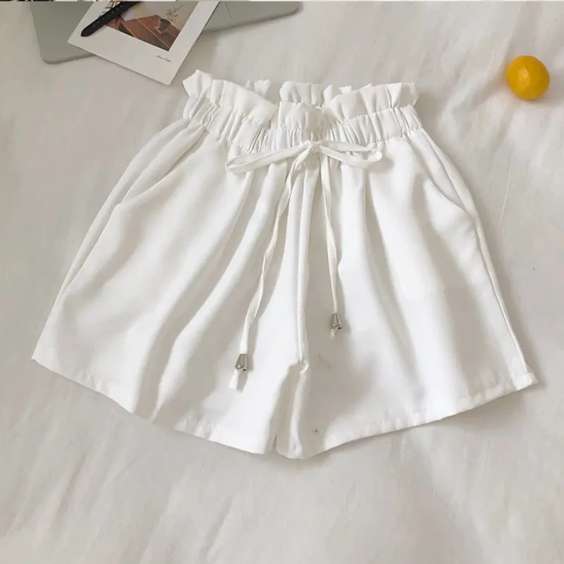 Solid Color Summer Shorts For Women