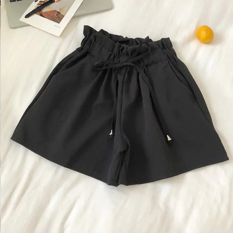 Solid Color Summer Shorts For Women
