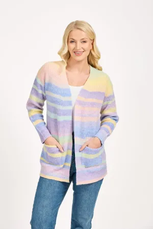 Space Dye Cardigan - Lilac