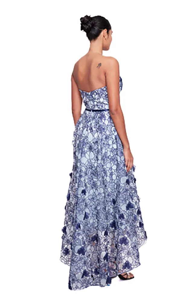 Strapless Organza Gown