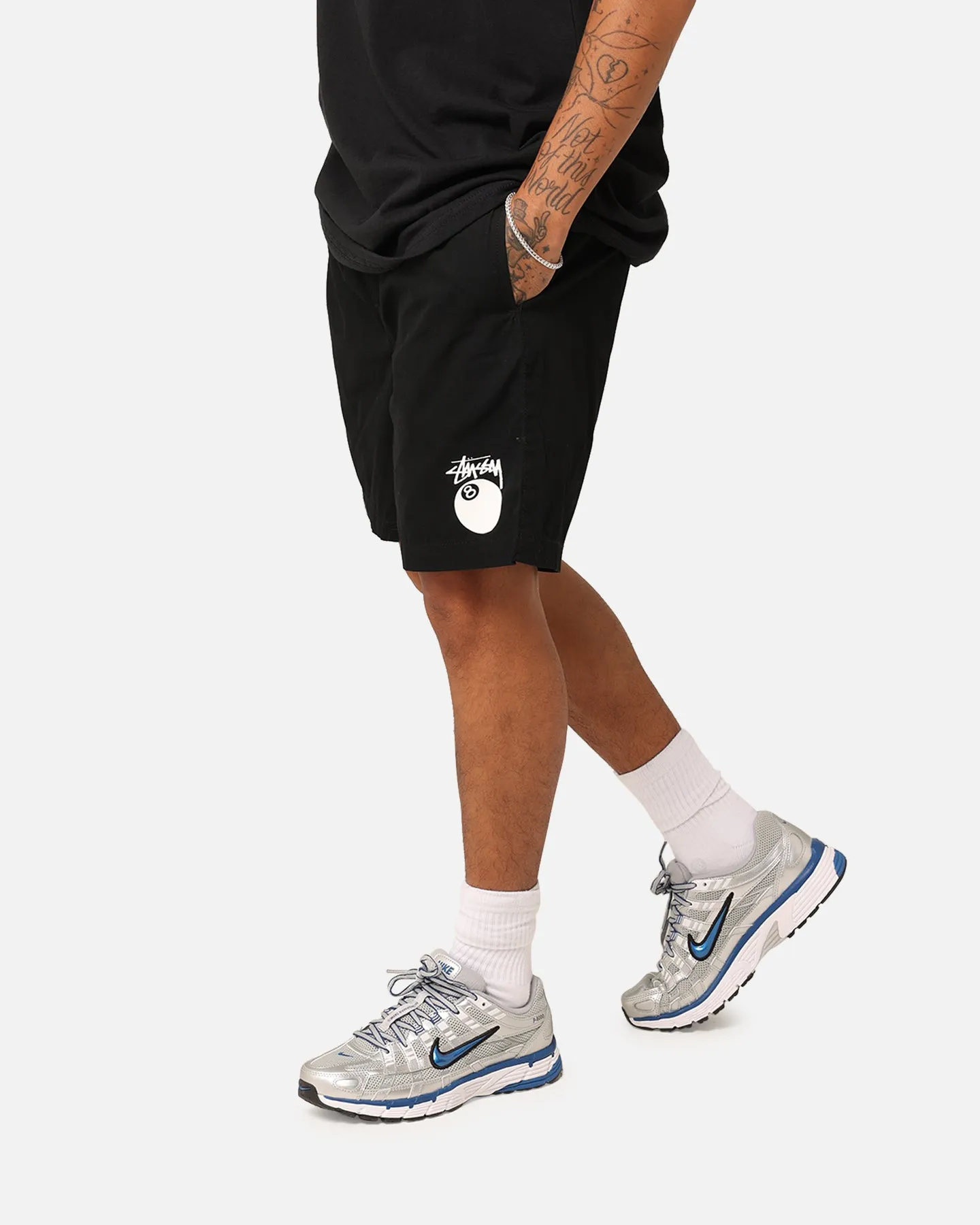 Stussy 8 Ball Beach Shorts Black