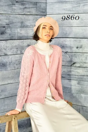 Stylecraft ReCreate DK Pattern 9860 - Round & V Neck Cardigans