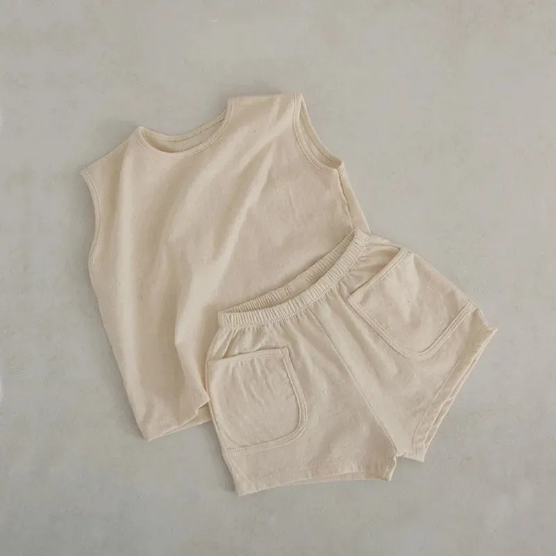 Summer Baby Vest Shorts Sets