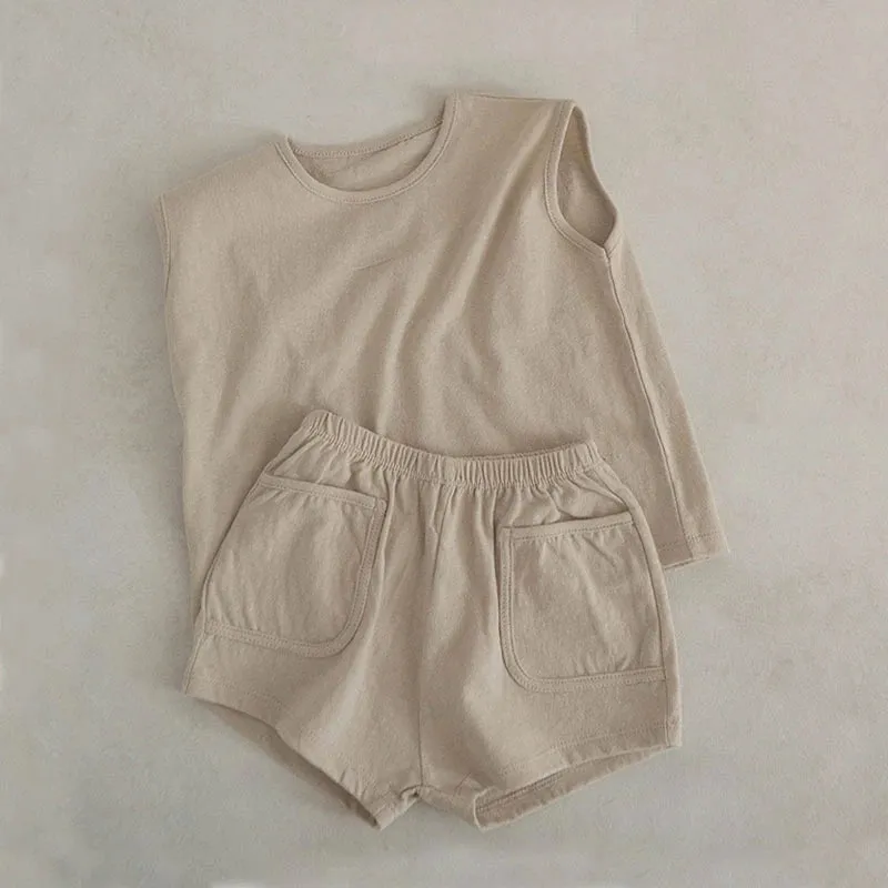 Summer Baby Vest Shorts Sets
