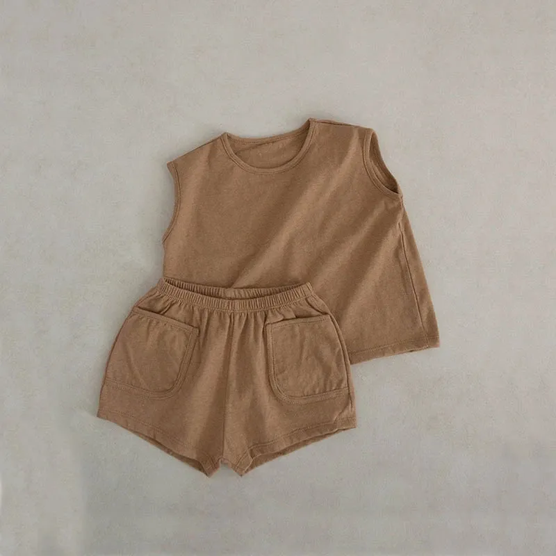 Summer Baby Vest Shorts Sets
