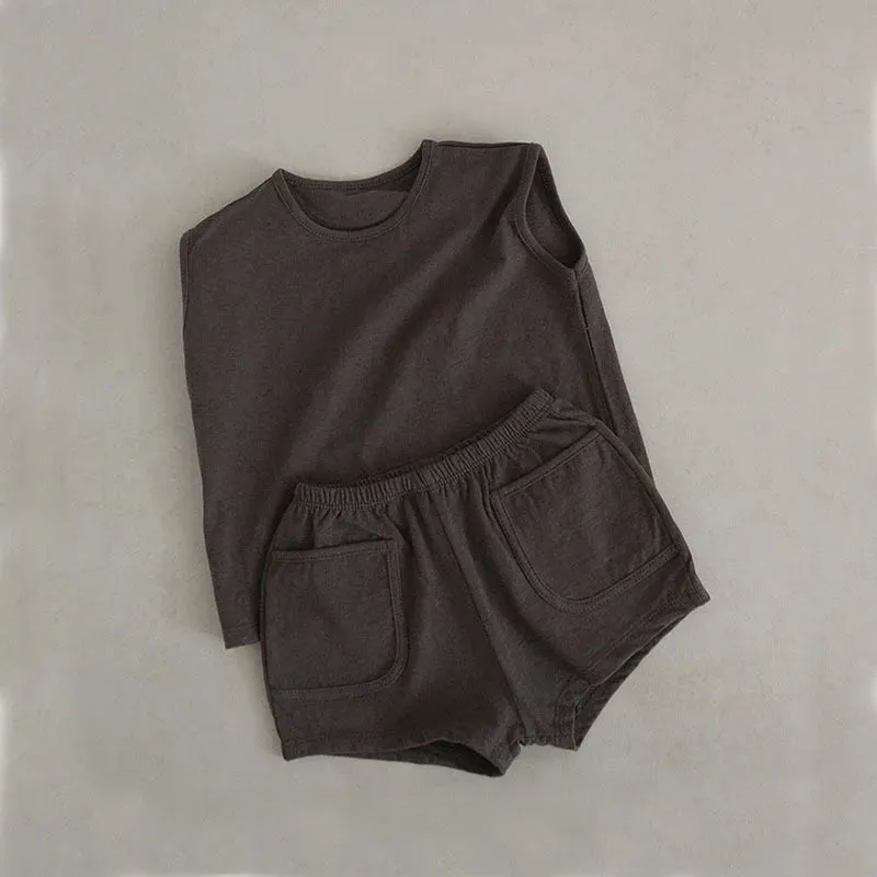 Summer Baby Vest Shorts Sets