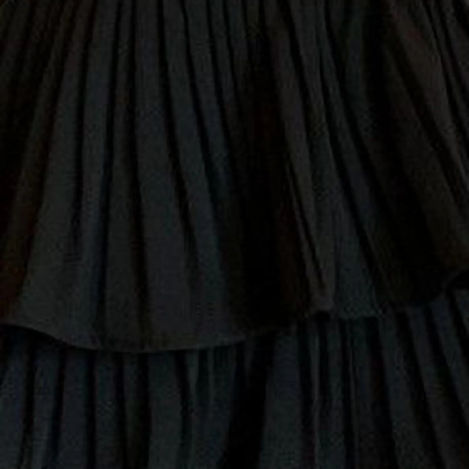 Summer Skirts for Women Trendy High Elastic Waist Solid Loose Double Ruffle Hem Comfy Casual Pleated Short Skirts