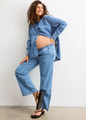 The Drapey Denim Boyfriend Shirt