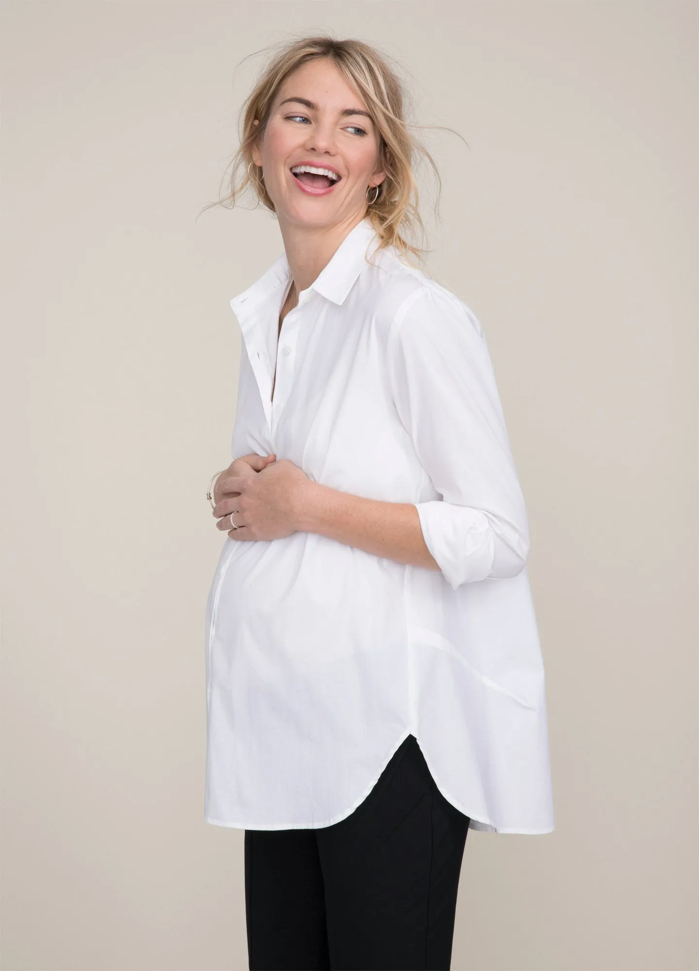 The Drapey Denim Boyfriend Shirt