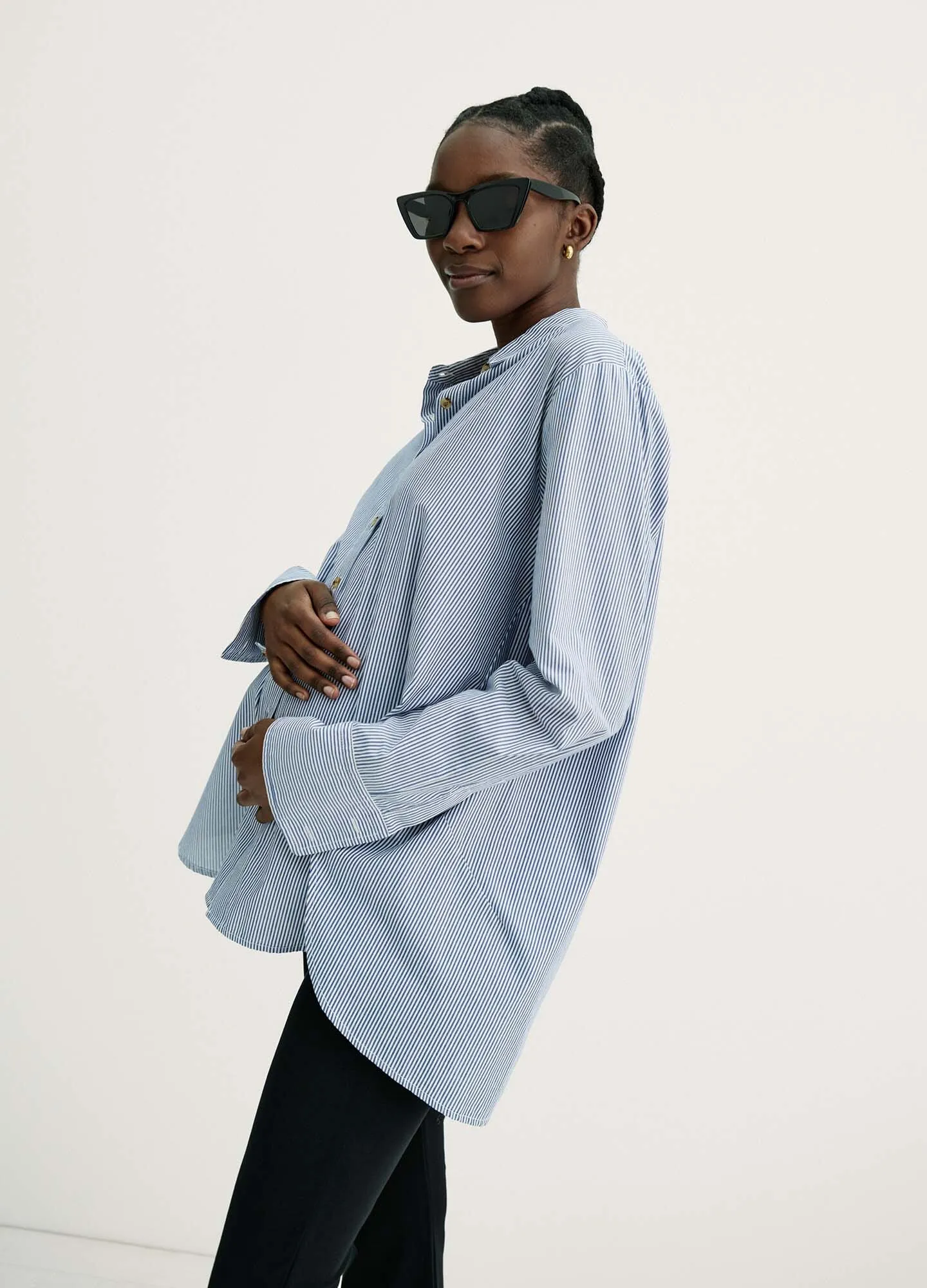 The Drapey Denim Boyfriend Shirt
