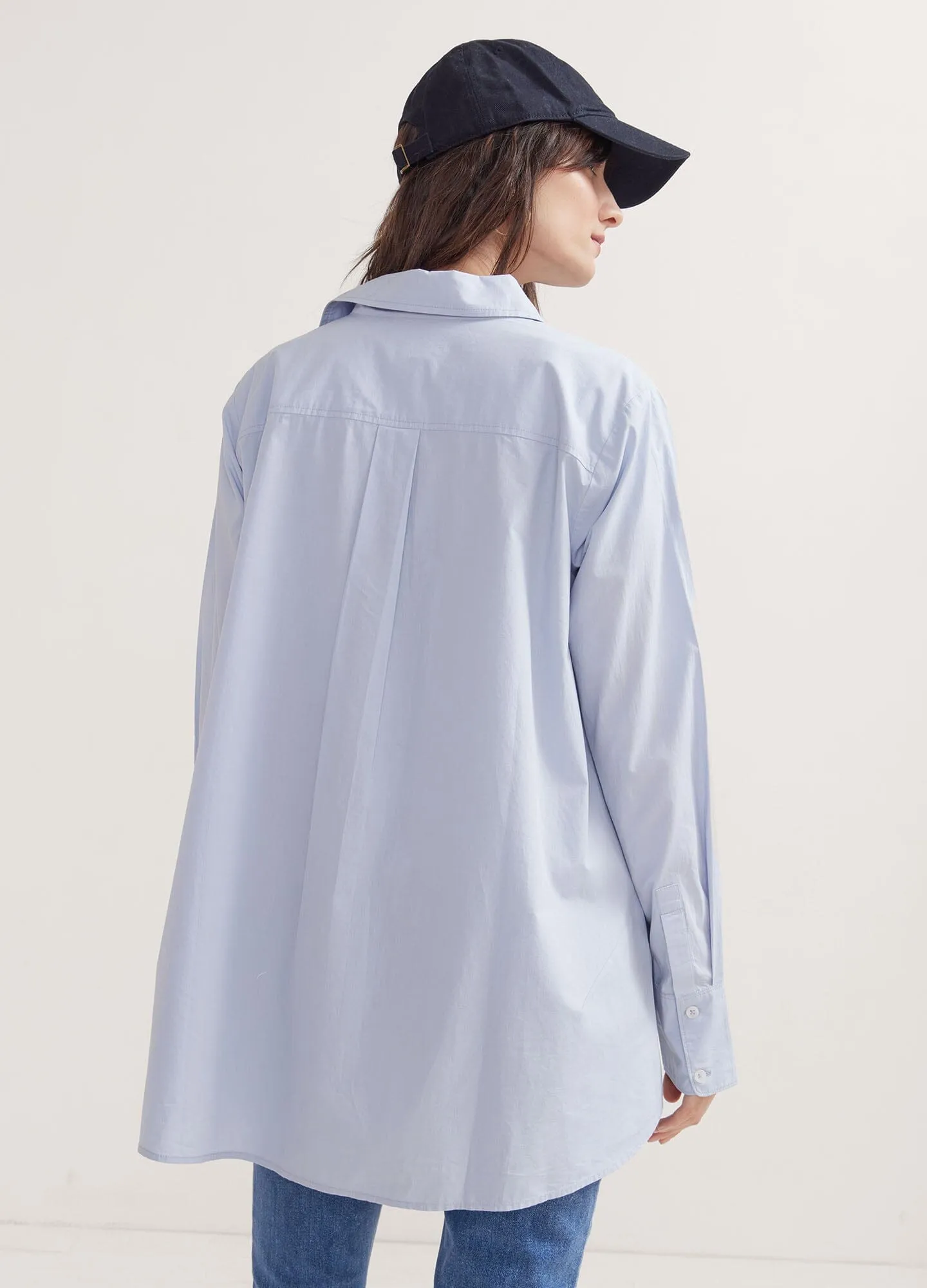 The Drapey Denim Boyfriend Shirt