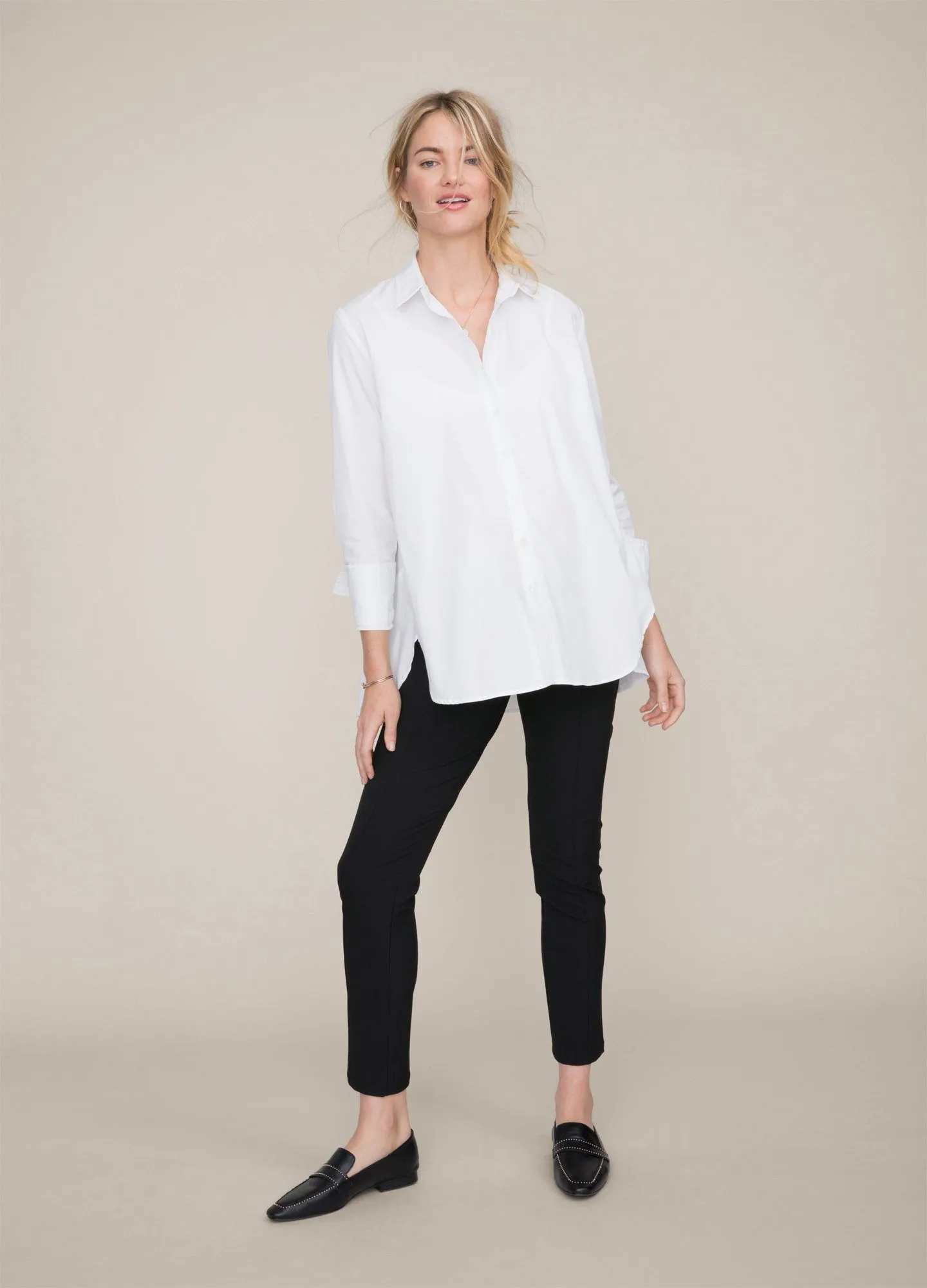 The Drapey Denim Boyfriend Shirt