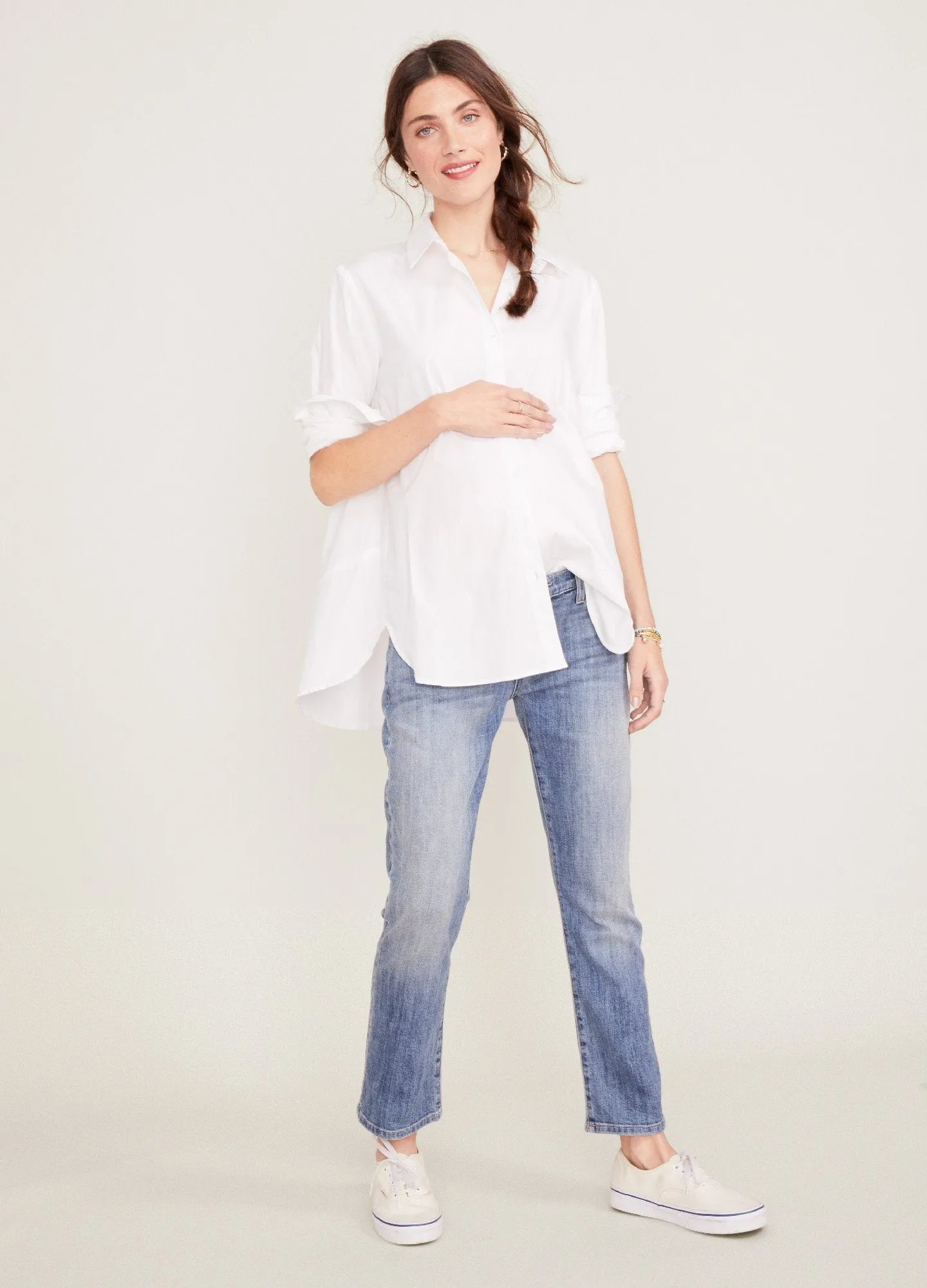 The Drapey Denim Boyfriend Shirt