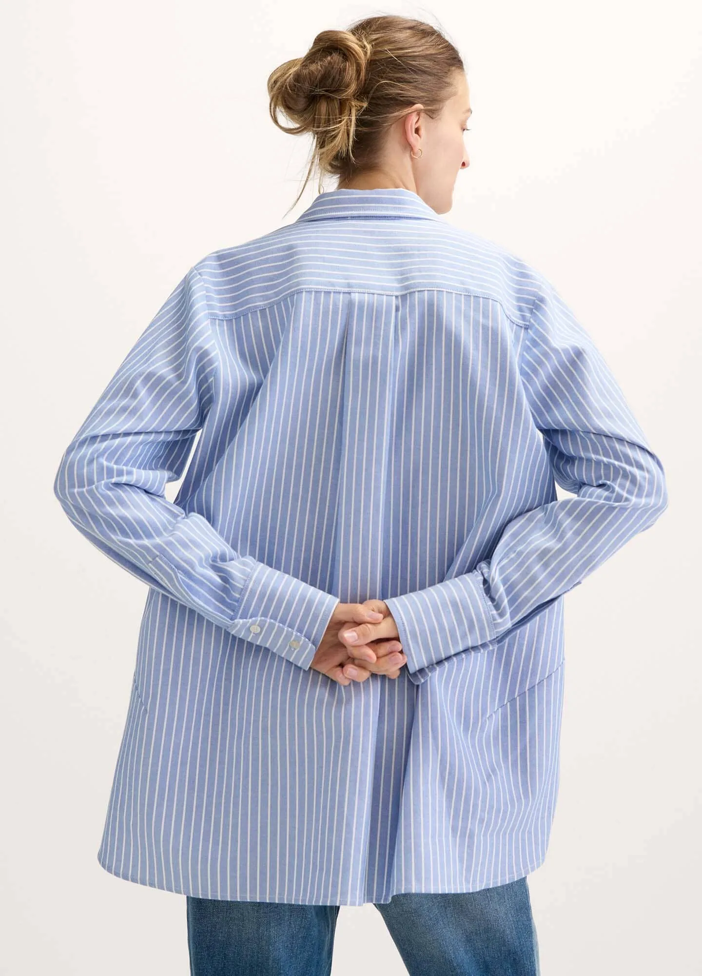 The Drapey Denim Boyfriend Shirt