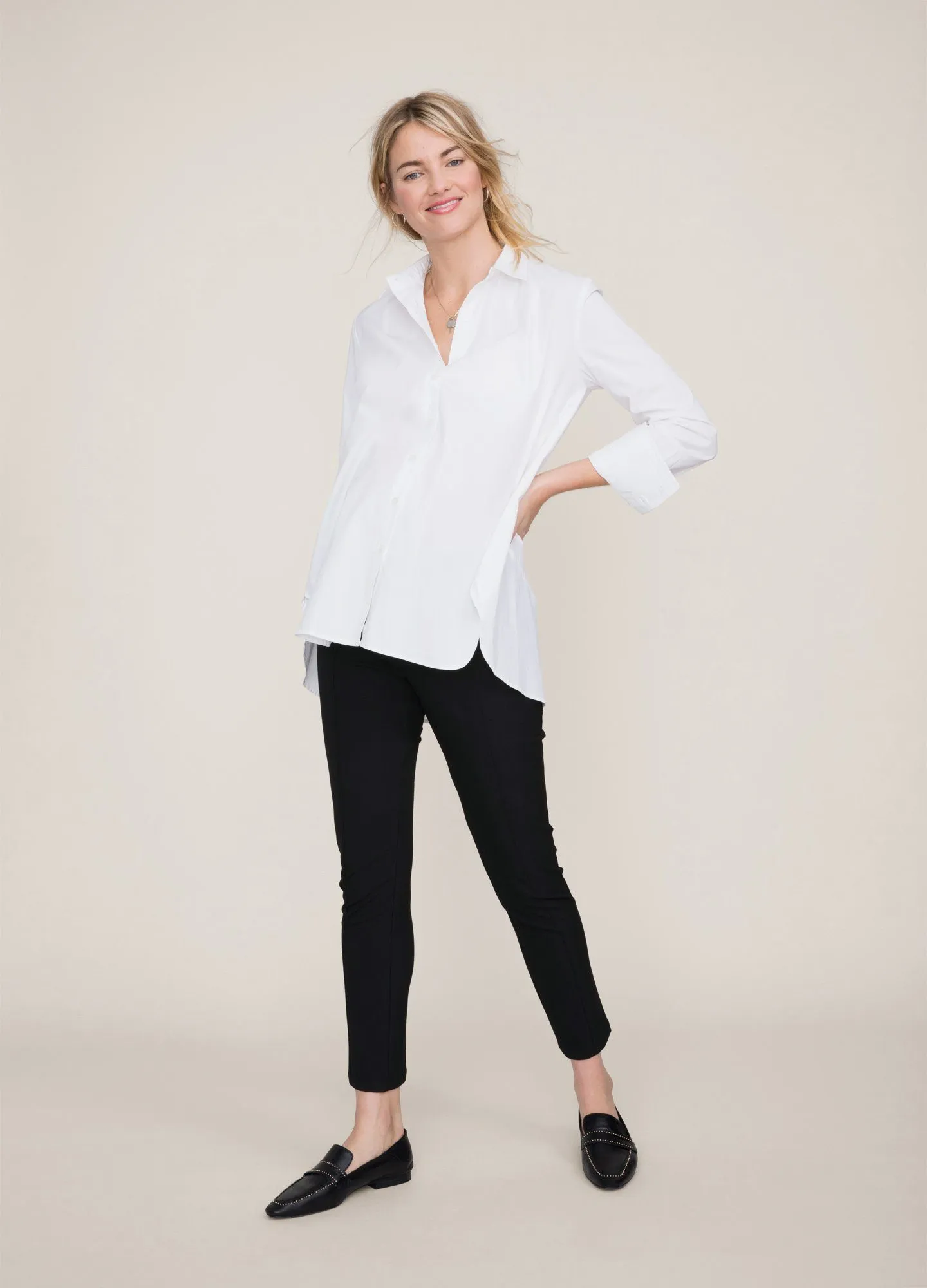 The Drapey Denim Boyfriend Shirt