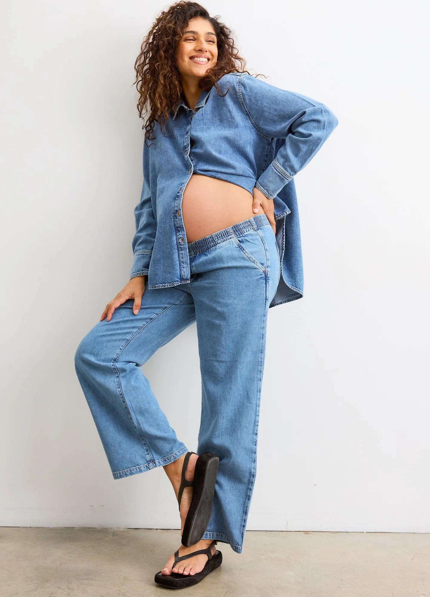 The Drapey Denim Boyfriend Shirt
