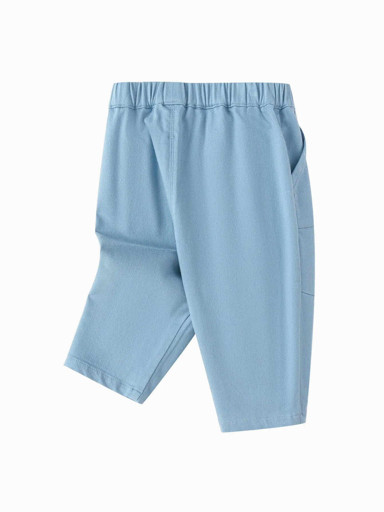 Unisex Baby Clothes White Blue Hue Small Octopus Trousers