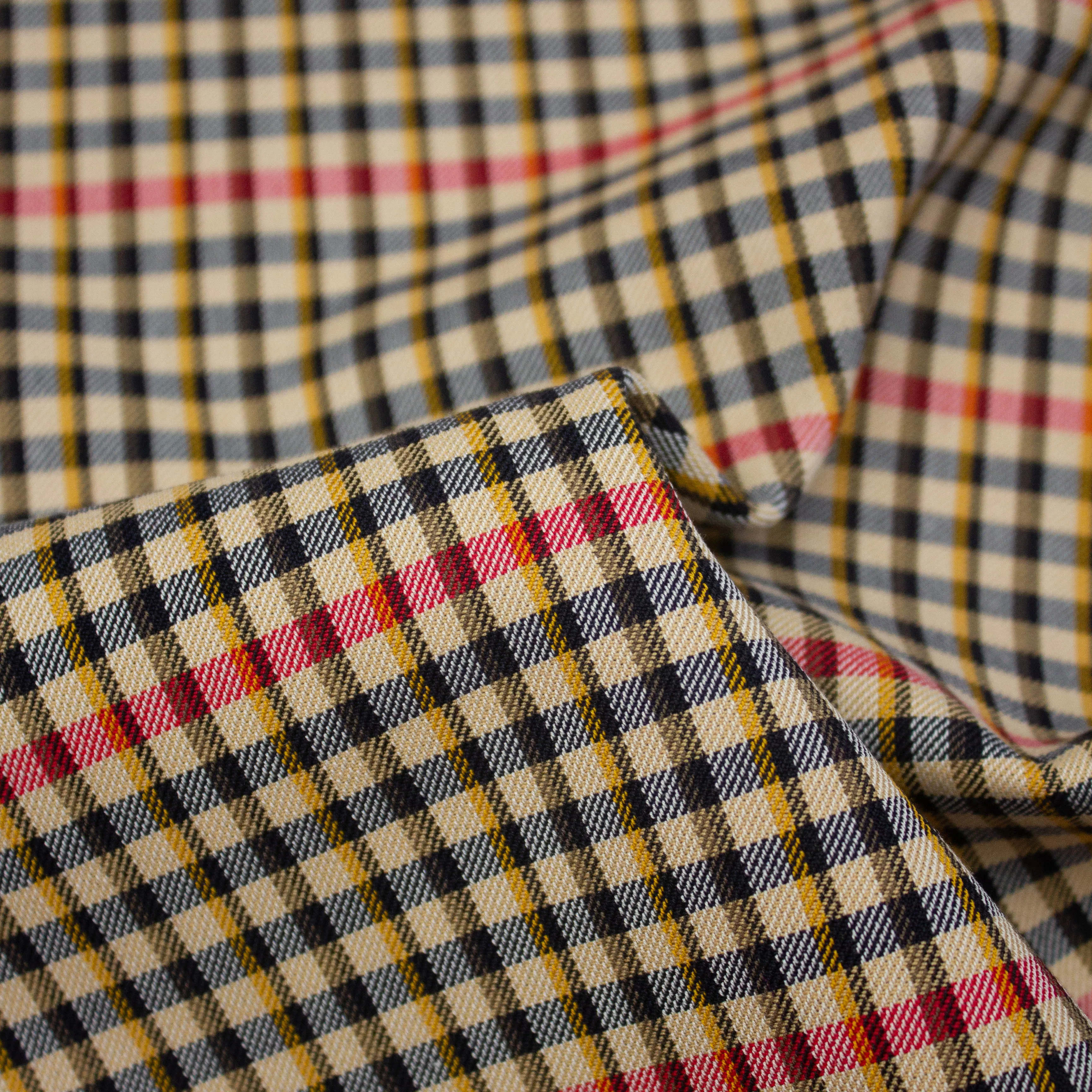 Viktor Multicolour Check Cotton Twill