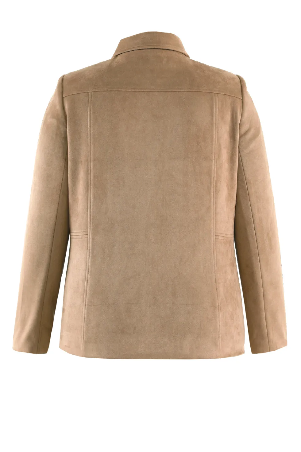 WINONA FAUX SUEDE ZIP UP JACKET