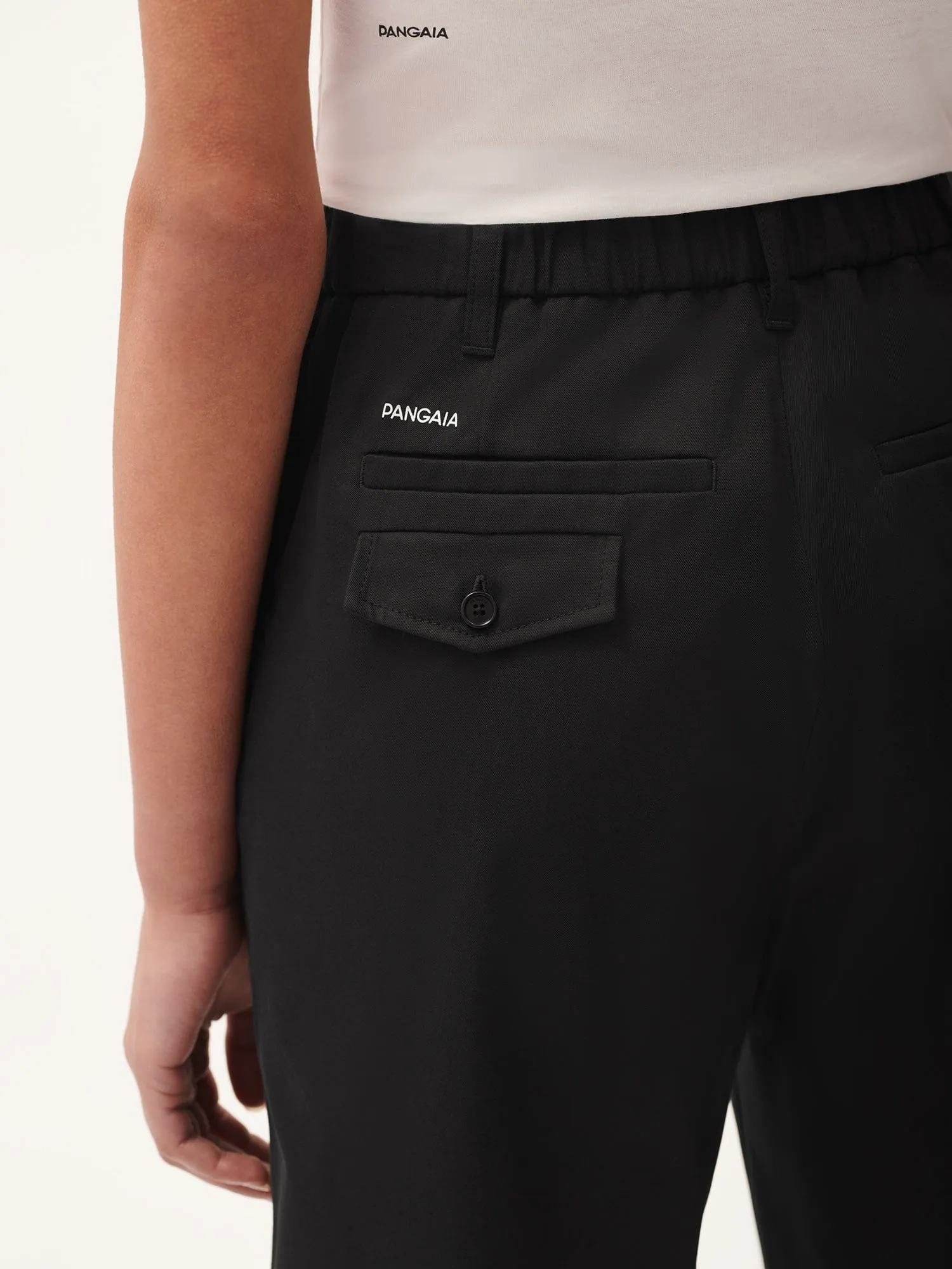 Womens DNA Straight Leg Trousers—black