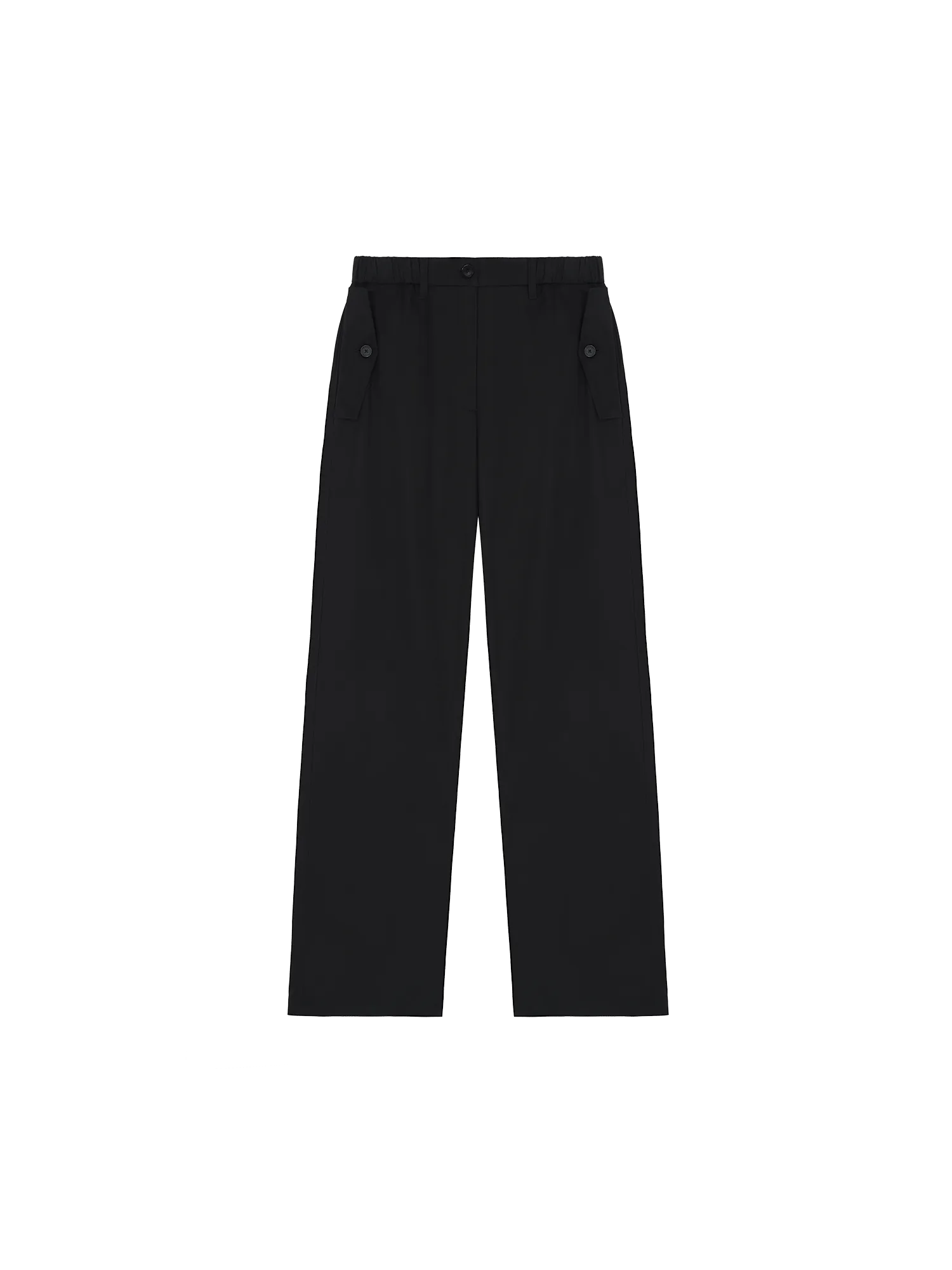 Womens DNA Straight Leg Trousers—black