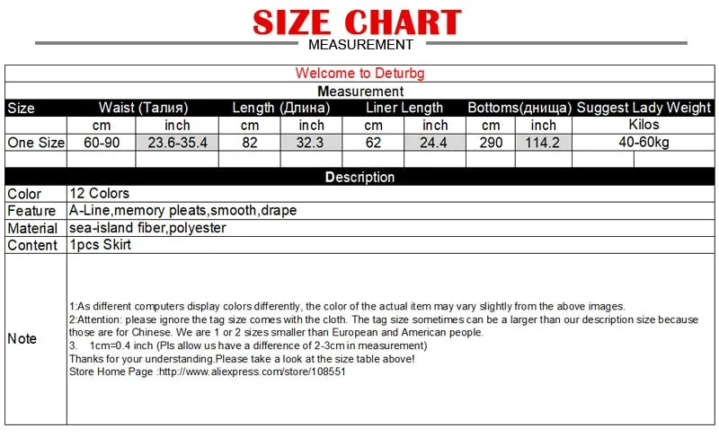 Women's Elegant Solid Color Midi Long Skirt Korean Female High Waist