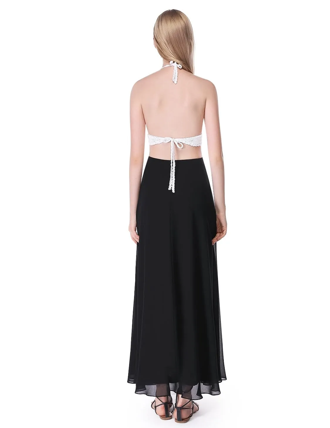 Women's New Elegant Tulle Chiffon Split Skirts High Waist Pleated.