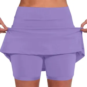 Womens Skorts with Pockets Tennis Golf Skirts Tummy Control Workout Skort High Waist Athletic Sports Pants Skirt