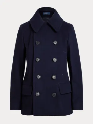 Wool-cashmere peacoat