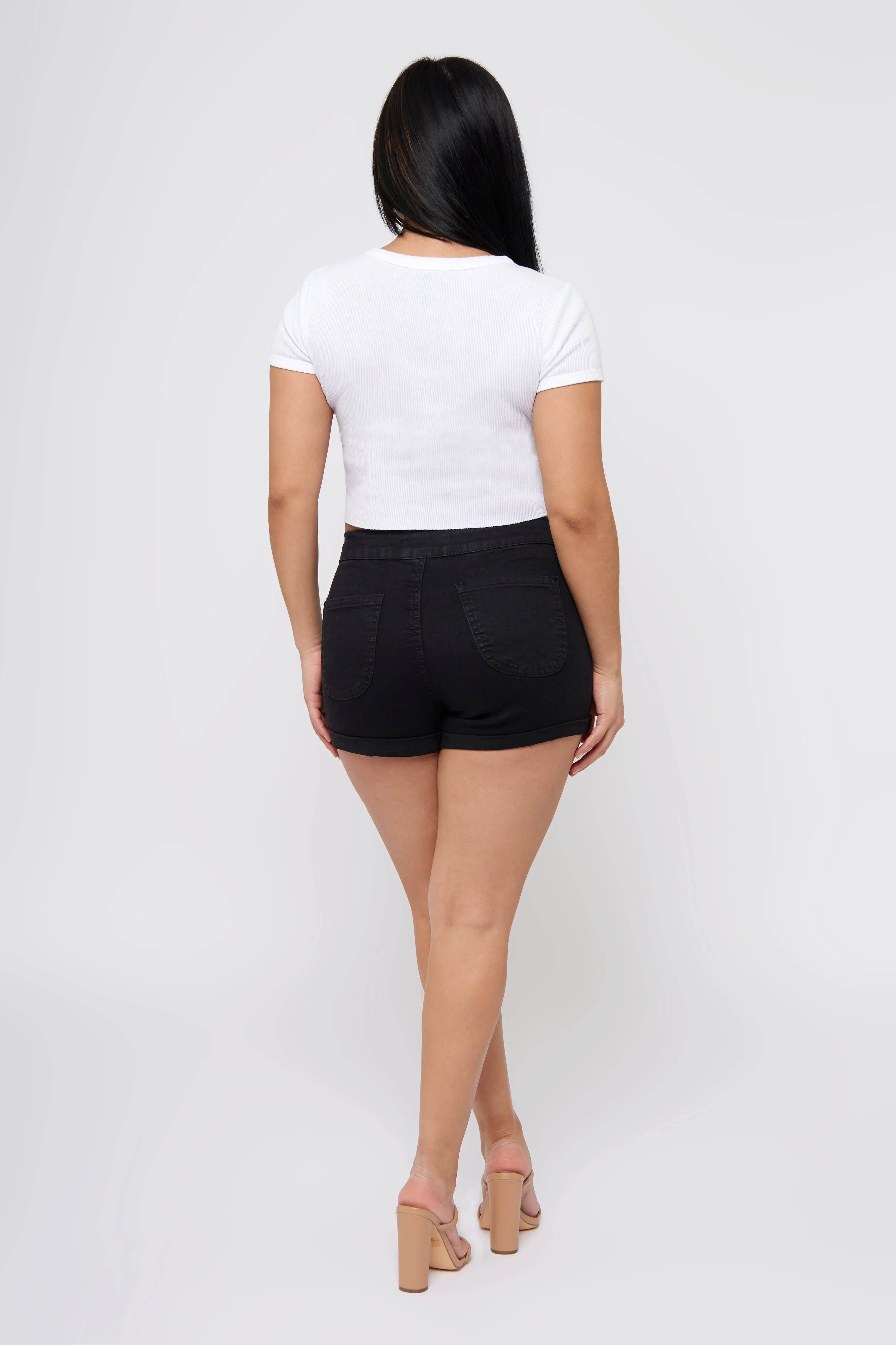 Y2K Flirt - High Waisted Shorts